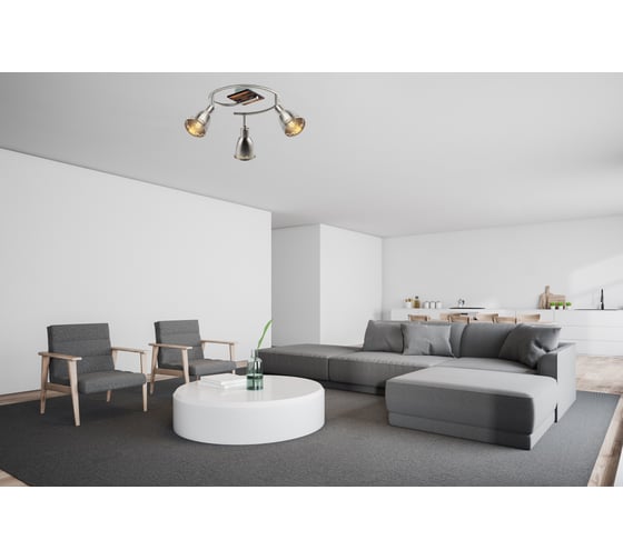 Спот Rivoli Acerno, W33, никель, сатин, Е143, 40W Б0044766