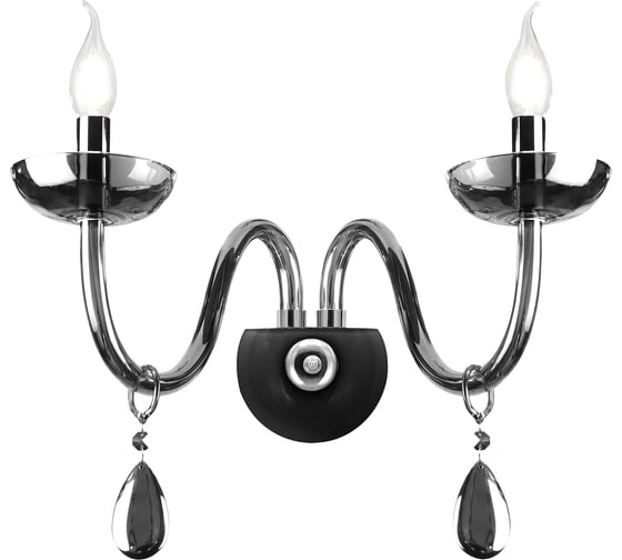 Бра Rivoli 1005402, Fumoso, A2, CR, 2xE14, 40W Б0037777 1