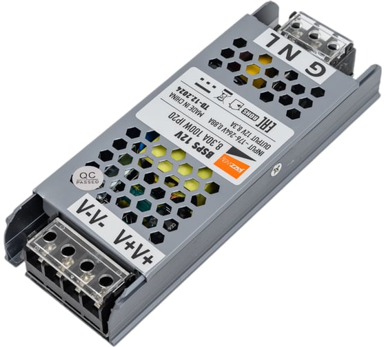 Блок питания для светодиодной ленты Jazzway 100Вт 8.3А 12В IP20 BSPS 5024342