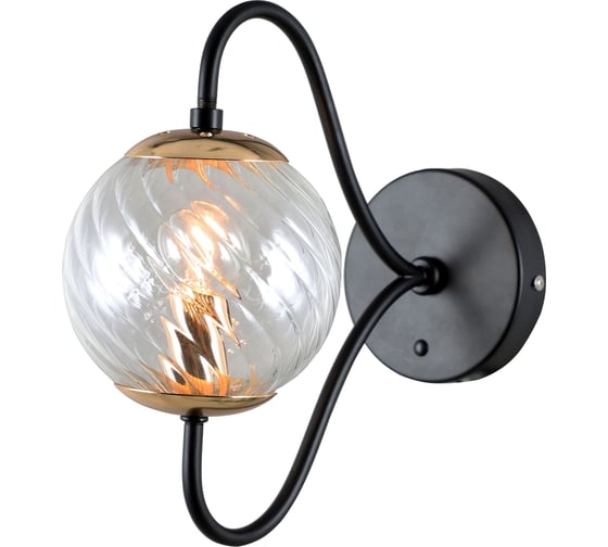 Бра Rivoli Nuovo, A1, черный с золотом, Е141, 40W Б0044411