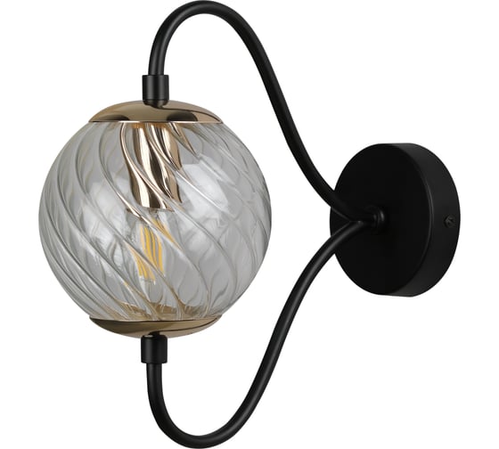 Бра Rivoli Nuovo, A1, черный с золотом, Е141, 40W Б0044411 1