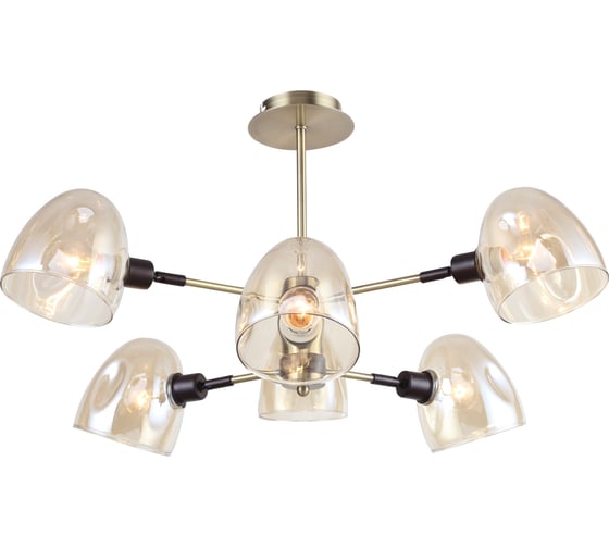 Люстра Rivoli Camila, P6, золото, сатин, E146, 40W Б0044512