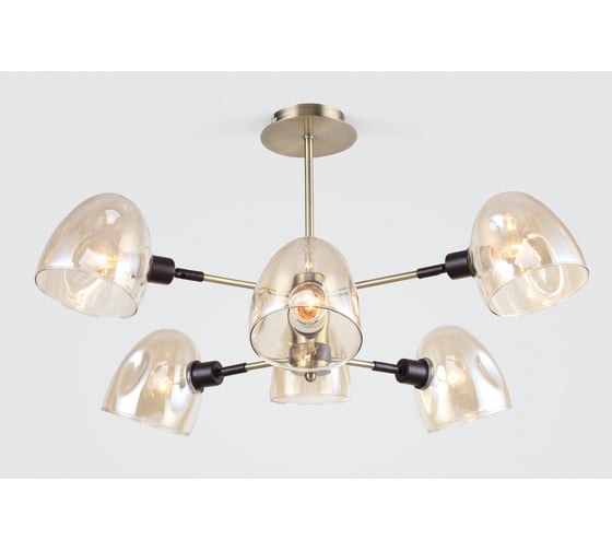 Люстра Rivoli Camila, P6, золото, сатин, E146, 40W Б0044512