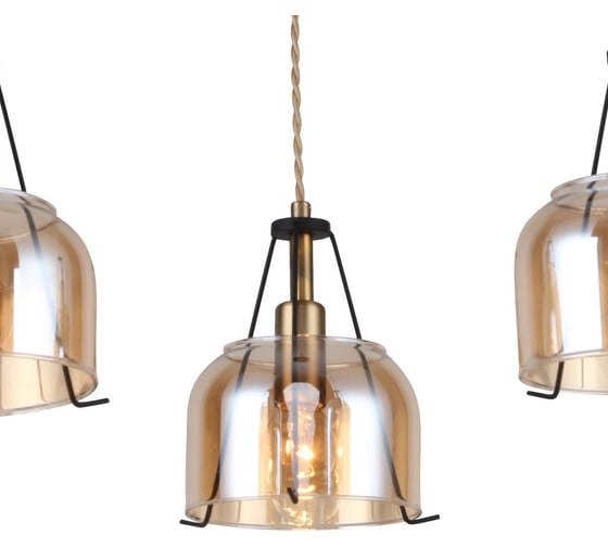 Люстра Rivoli Pilar, P3, античное золото, E143, 40W Б0044518