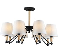 Люстра Rivoli Buono, P8, светлое дерево с черным, Е148, 40W Б0044417