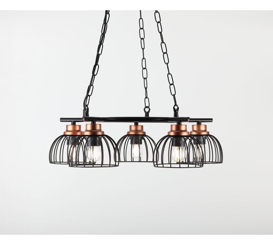 Люстра Rivoli Agarola, P5, черный, E275, 40W Б0045285