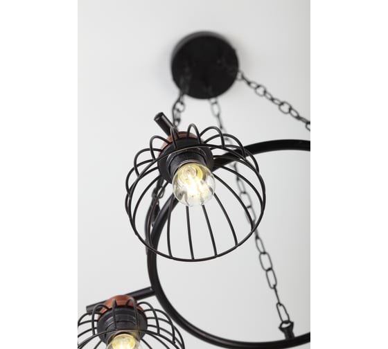 Люстра Rivoli Agarola, P5, черный, E275, 40W Б0045285