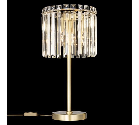 Настольная лампа Citilux Джейн хрустальная, бронза CL306833