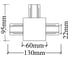 Коннектор т-образный Crystal lux CLT 0.2211 02 WH 2