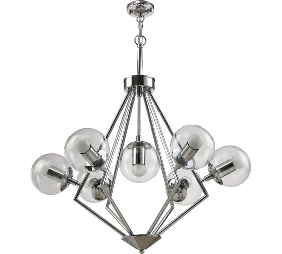 Подвесная люстра Crystal lux Fabricio SP7 Chrome/Transparente 1
