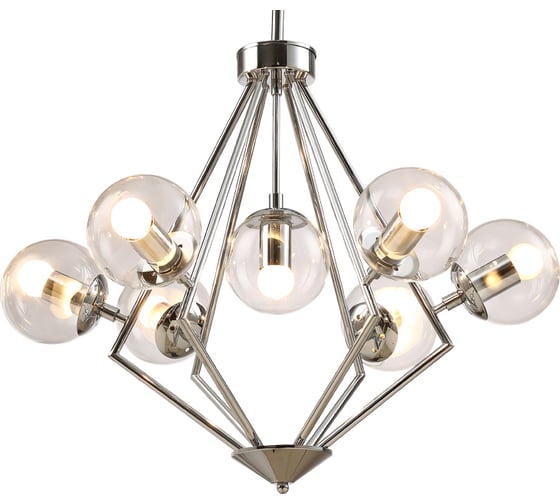 Подвесная люстра Crystal lux Fabricio SP7 Chrome/Transparente