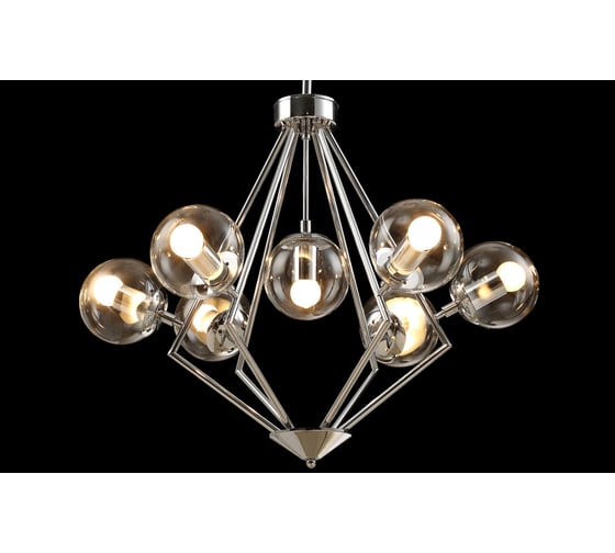 Подвесная люстра Crystal lux Fabricio SP7 Chrome/Transparente