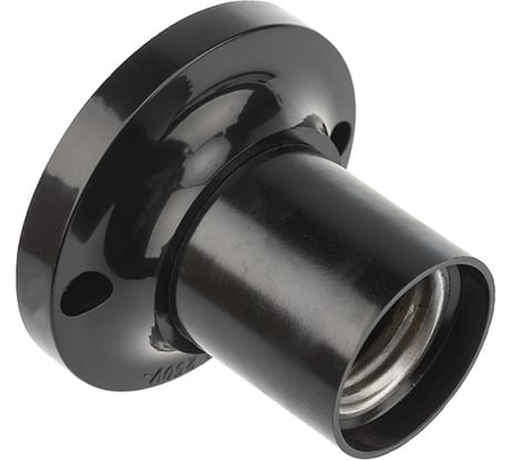 Патрон REXANT карболитовый потолочный Е27 черный 11-8818