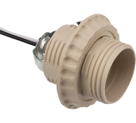 Патрон E27 REXANT с проводом 20 см бело-бежевый 11-8875