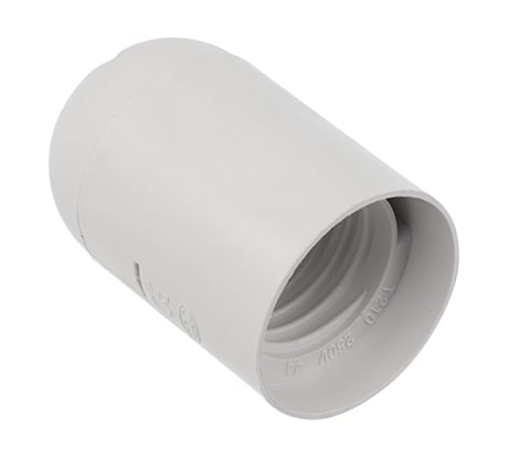 Пластиковый термостойкий подвесной патрон REXANT Е27 белый 11-8819