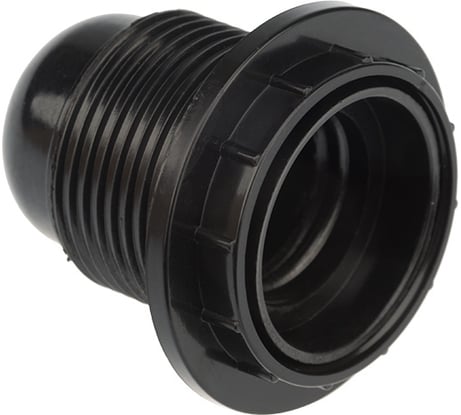 Карболитовый патрон REXANT с кольцом Е27 черный 11-8816