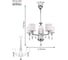 Люстра Rivoli 3033205 Flirt P5 CR 5хE14 40W Б0037683 9