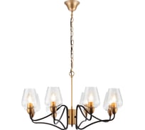 Люстра Rivoli 5045208 Fresco P8 черный с золотом 8хE14 40W Б0044369