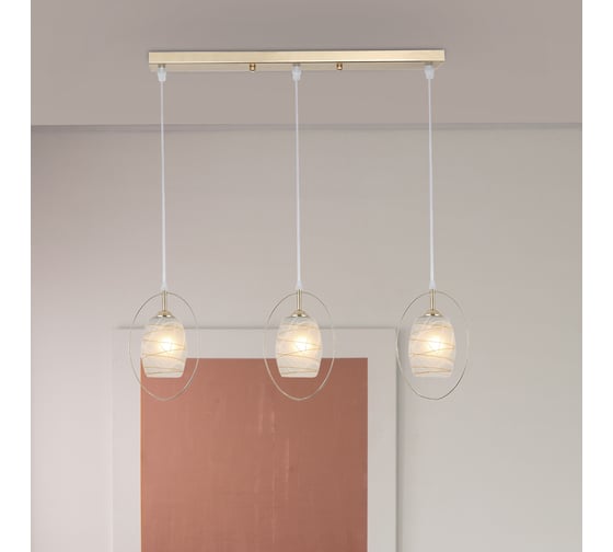 Подвес Rivoli 9012203 Letiz Р3 золото 3хE27 40W Б0044467