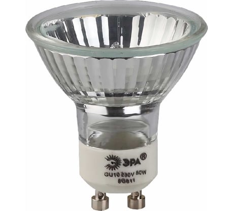 Галогенная лампа ЭРА GU10 JCDR MR16 50W 230V софит, 50Вт, нейтральный, GU10 C0027386