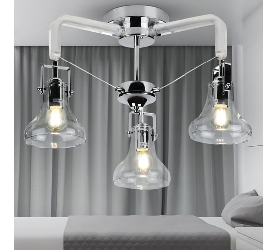 Люстра Rivoli 3031303 Scomparsa S3CR 3E14 40W Б0037675