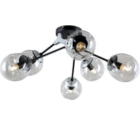 Люстра Rivoli 5043306 Molto P5 черный с серебром Е14х5 40W Б0044420