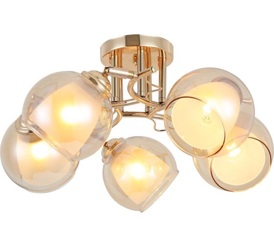 Люстра Rivoli 9002305 Dino P5 золото 5хE27 40W Б0044447