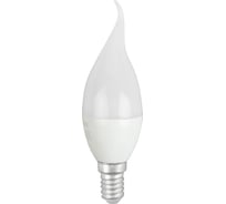 Светодиодная лампа ЭРА LED BXS 10W 865 E14 R диод, свеча на ветру, 10Вт, холодный, Б0045343