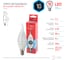 Светодиодная лампа ЭРА ECO LED BXS-10W-840-E14 свеча на ветру, 10 Вт, нейтральный, E14 Б0040886 2