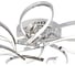 Люстра Rivoli 6004107 Petalo PL7 CR 119W LED 4000K Б0038153 3