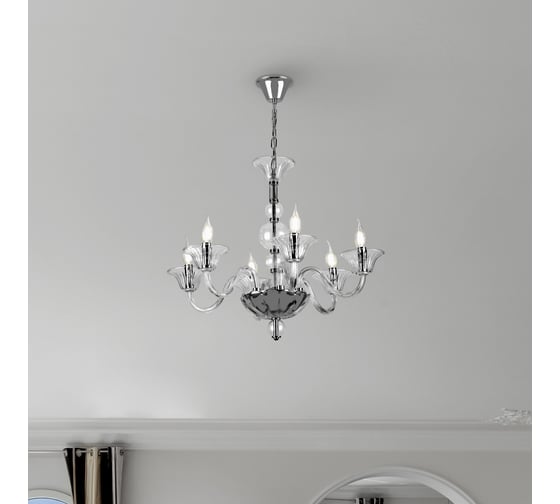 Люстра Rivoli 1008206 Nudo P6 CR 6хE14 40W Б0037783
