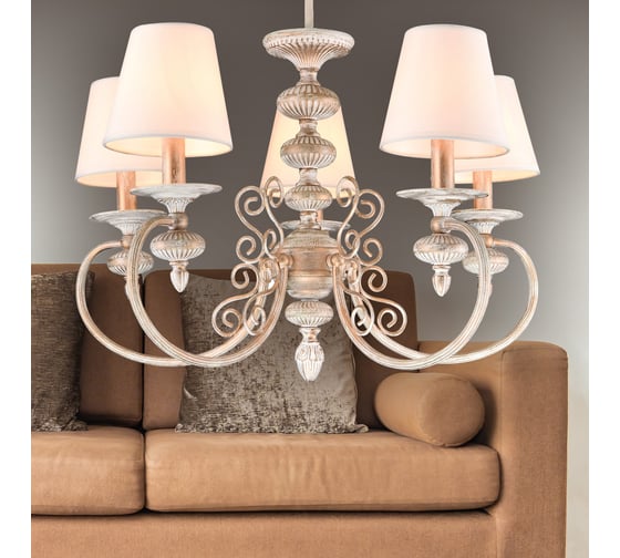 Люстра Rivoli 2034205 Filomena P5 WG 5хE14 40W Б0038461