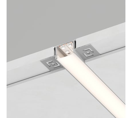 Алюминиевый встраиваемый скрытый профиль FERON, без крепежей, CAB254, серебро 10362