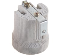 Патрон FERON LH02 Е27, керамический с угловым креплением, 230V, размер 40x45мм, LH02, цвет белый 41035