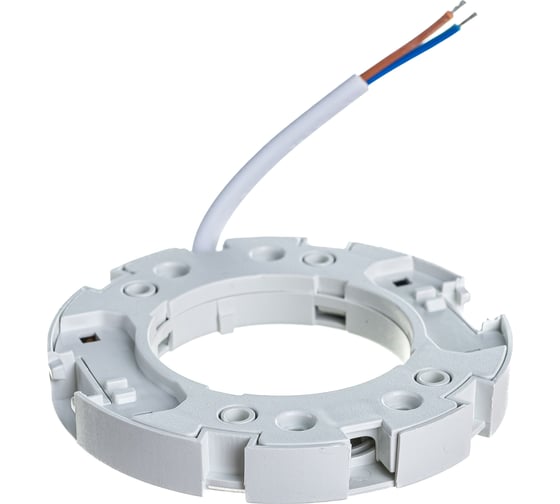 Патрон FERON LH50 GX53, 230V, огнеупорный пластик, медь, цвет белый, размер 75х10мм 41038