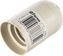 Патрон FERON LH109 Е27, 230V, огнеупорный пластик, медь, цвет белый, размер 38х55 мм 41036