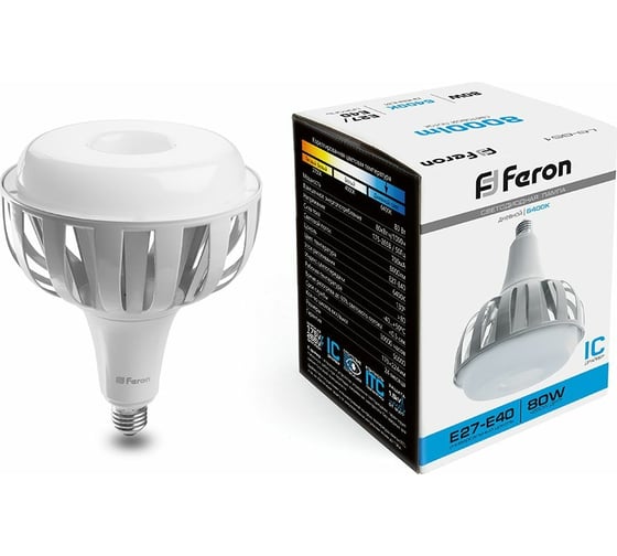 Светодиодная лампа FERON LB-651 80W 230V, E27-E40, 6400K 38095
