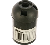 Патрон FERON огнеупорный пластик, Е27, 230V, медь, цвет черный, размер 38х55мм LH109 41037