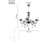 Люстра Rivoli 1005205 Fumoso P5 CR 5хE14 40W Б0037775 9