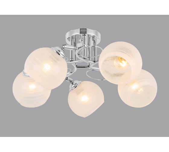 Люстра Rivoli 9003305 Gino P5 хром 5хE27 40W Б0044449