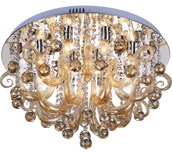 Люстра Rivoli 6010160 Caramello PL60 CR 5хE14 40w19W 9000K Б0038164