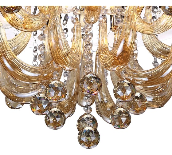 Люстра Rivoli 6010160 Caramello PL60 CR 5хE14 40w19W 9000K Б0038164