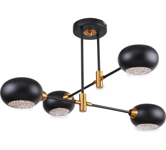 Люстра Rivoli 3037304 Evlia P4 черный Е14х4 40W Б0044492