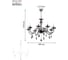 Люстра Rivoli 1005208 Fumoso P8 CR 8хE14 40W Б0037776 8