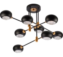 Люстра Rivoli 3037308 Evlia P8 черный E14х8 40W Б0044494
