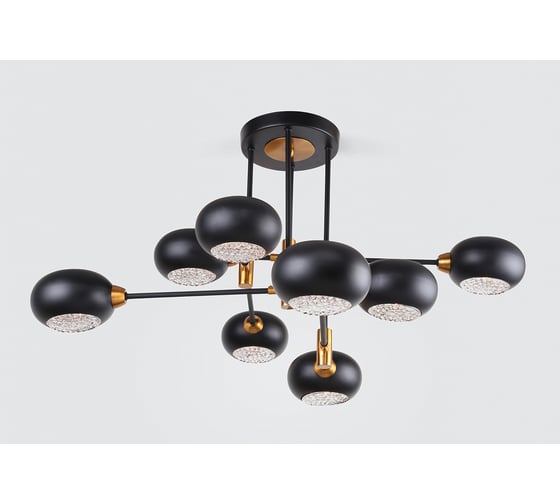 Люстра Rivoli 3037308 Evlia P8 черный E14х8 40W Б0044494