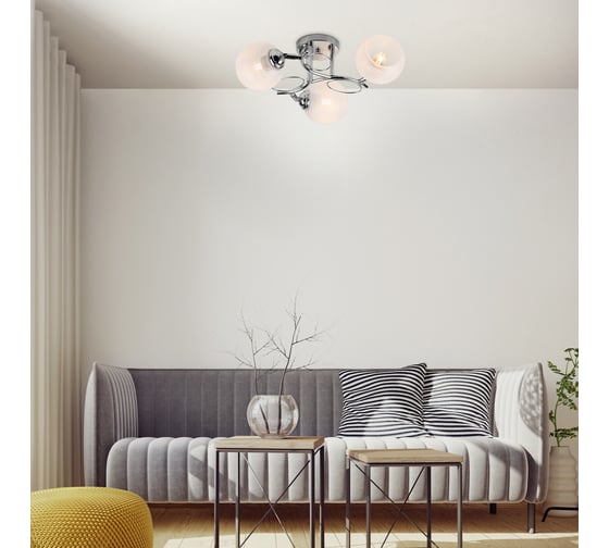 Люстра Rivoli 9003303 Gino P3 хром 3хE27 40W Б0044448