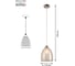 Подвес Rivoli 3044201 Dolce P1 хром Е27х1 60W Б0044407 6
