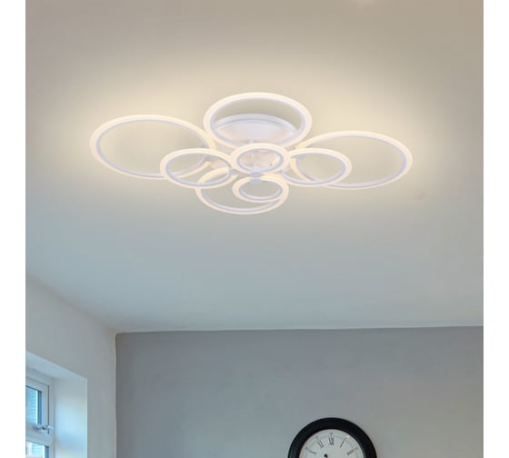 Люстра Rivoli 6006108 Cerchio PL8 WT 124W LED 3000K Б0038157