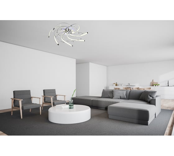 Люстра Rivoli 6003107 Mulinello PL7 CR 63W LED 4000K Б0038150